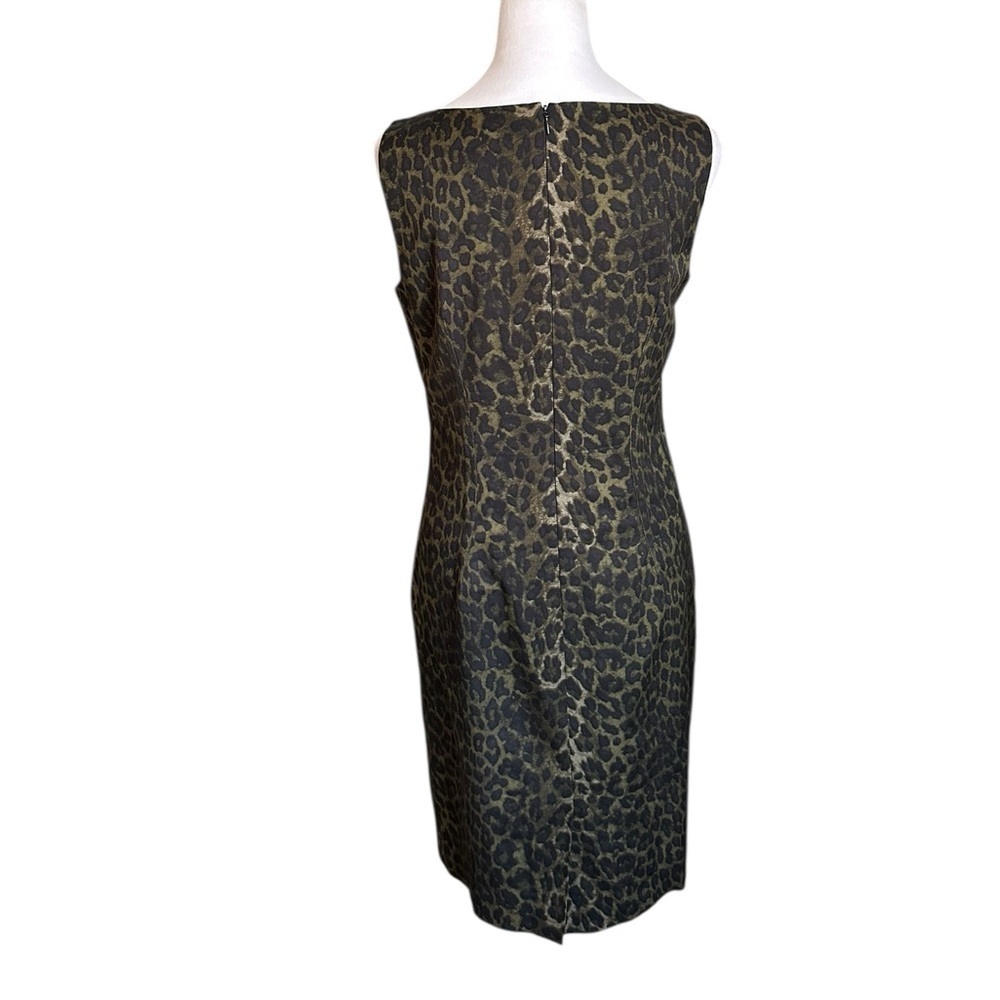 Ann Taylor Cheetah Print Sheath Dress Size 6 - Picture 3 of 17